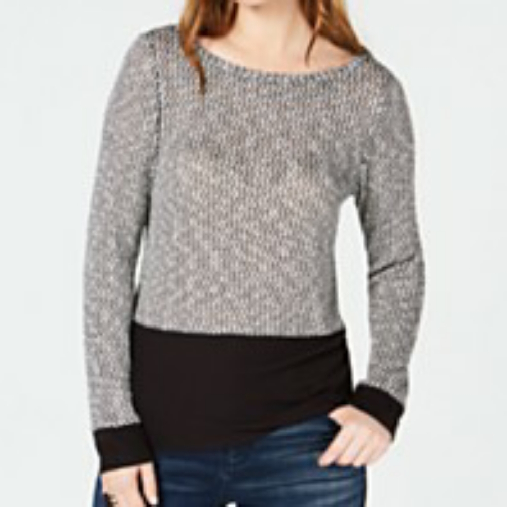 INC International Concepts Layered Look Knit Top